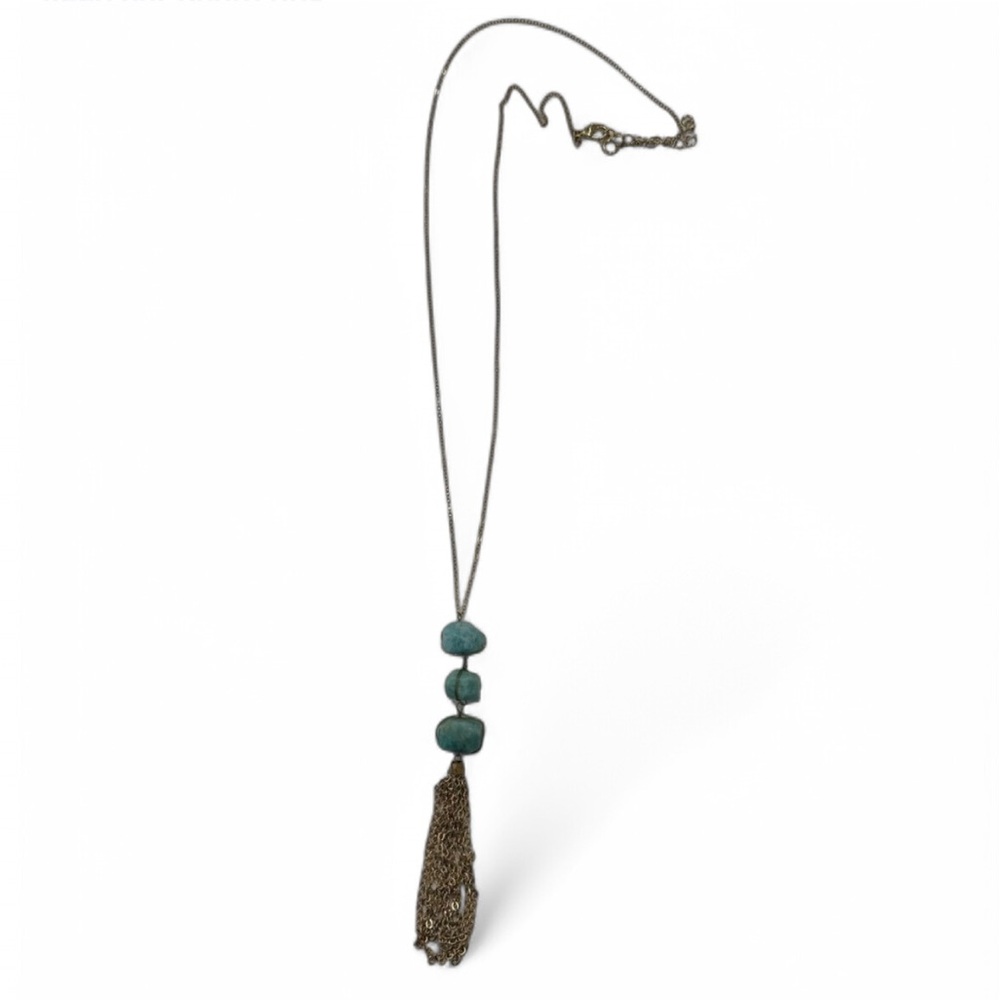 Stone Tassel Necklace
